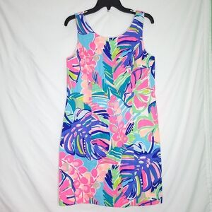 LILLY PULITZER Cathy Sleeveless Shift Dress Exotic Garden Size 6